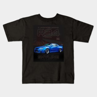 Skyline R34 Kids T-Shirt